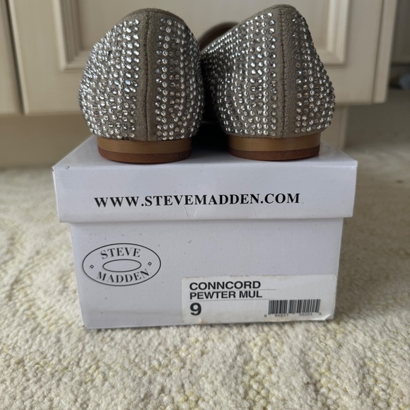 Sparkly Smoker Pewter Mules - Picture 7 of 7